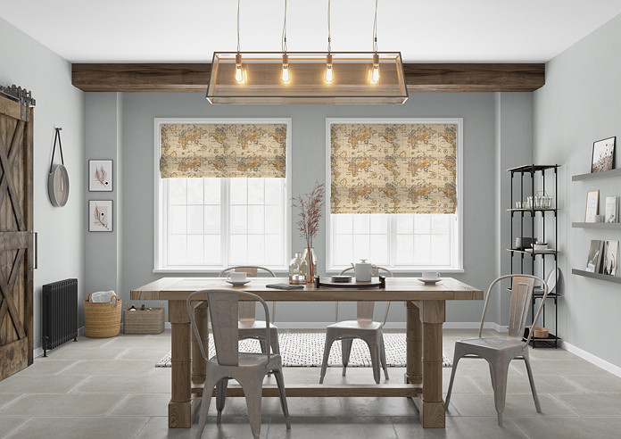 Maps, Multi - Twist&Fit Roman Blind - Image 5